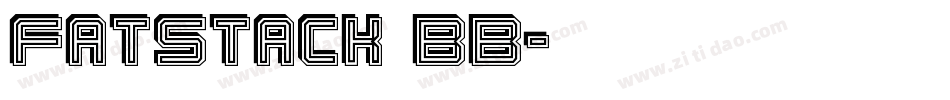 FatStack BB字体转换